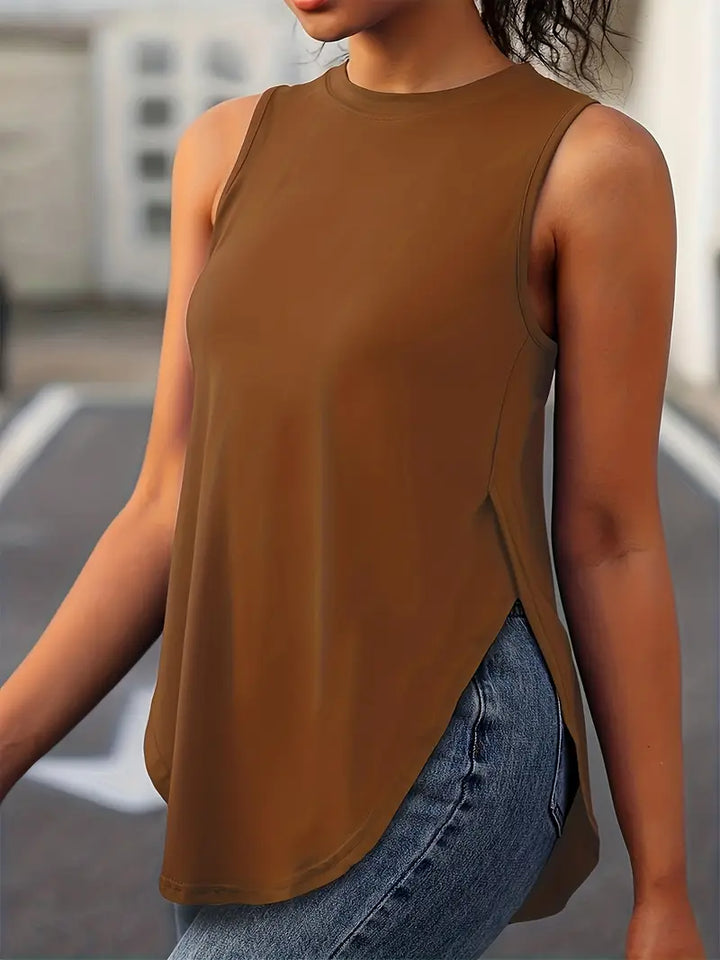 Sophia | Top Casual Sin Mangas Ajuste Relajado
