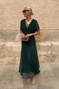 Louise | Vestido Maxi de Fiesta Elegante con Escote en V