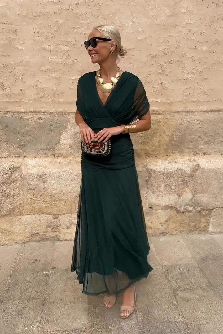 Rebeca | Vestido Maxi de Fiesta Elegante con Escote en V