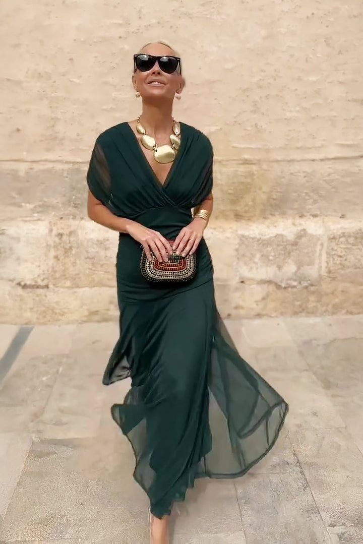 Rebeca | Vestido Maxi de Fiesta Elegante con Escote en V