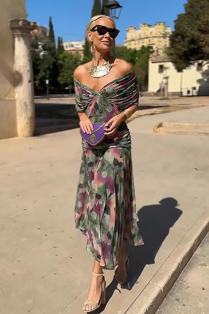 Rebeca | Vestido Maxi de Fiesta Elegante con Escote en V