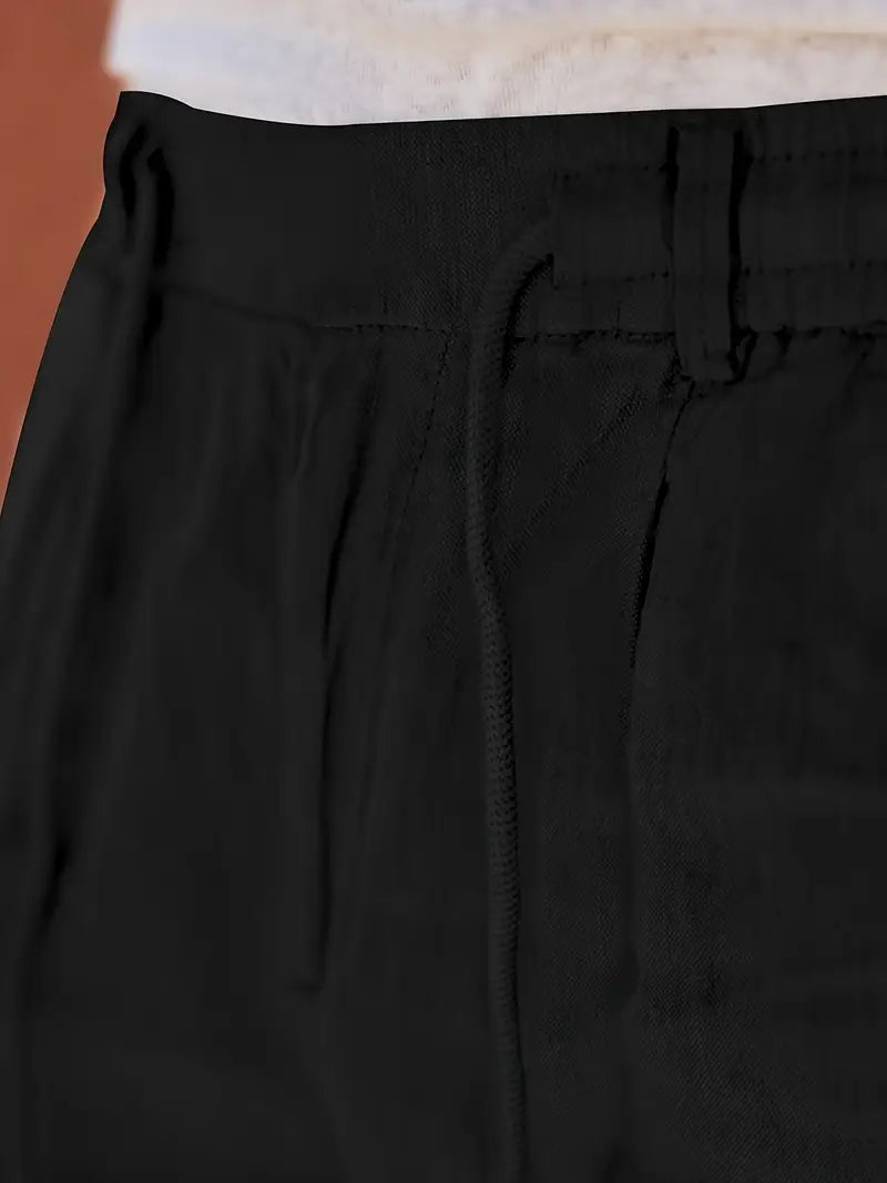 Daniel | Pantalones Largos De Lino Con Cordón