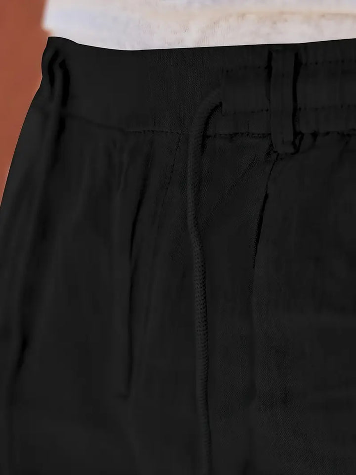 Daniel | Pantalones Largos De Lino Con Cordón