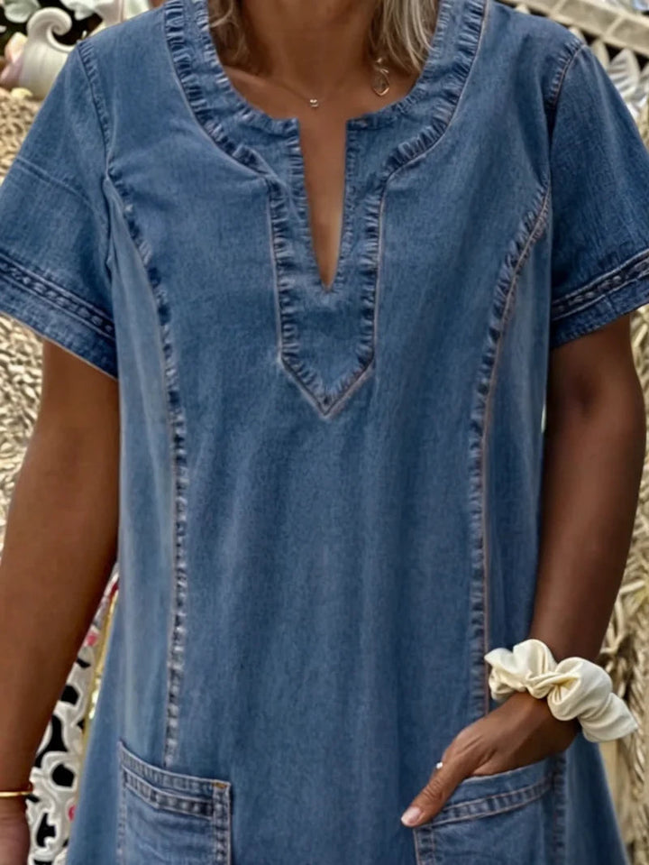 Silvia | Vestido de Denim Suave
