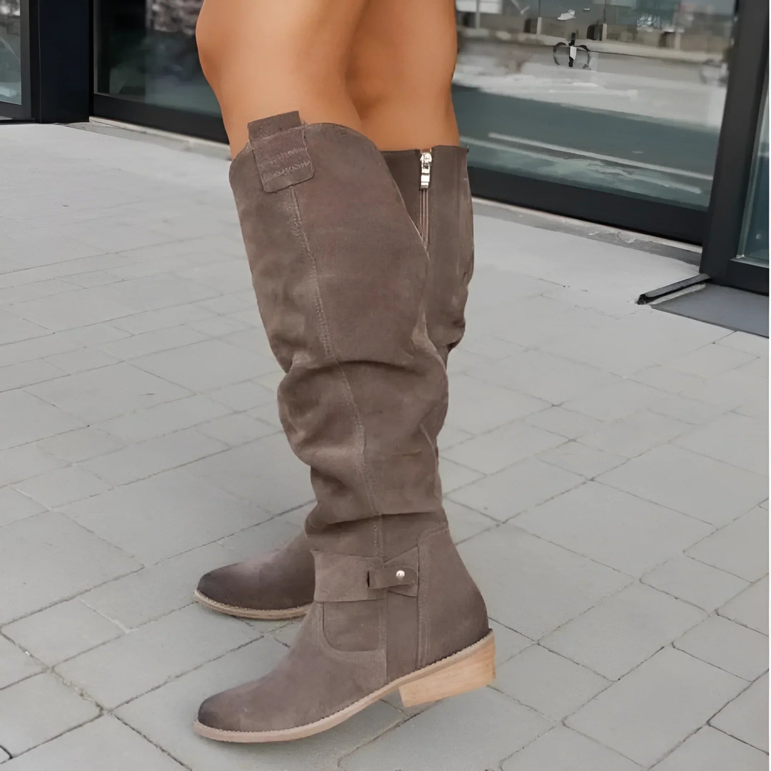 Engracia | Botas Altas de Mujer de Ante con Gracia