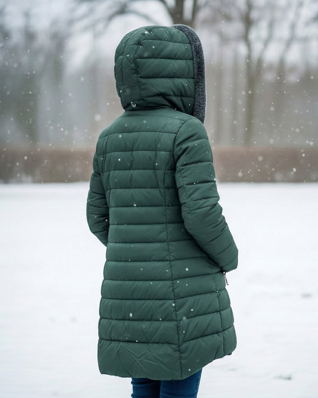 Serafina | Plumífero Elegante con Forro Polar y Corte A-Line