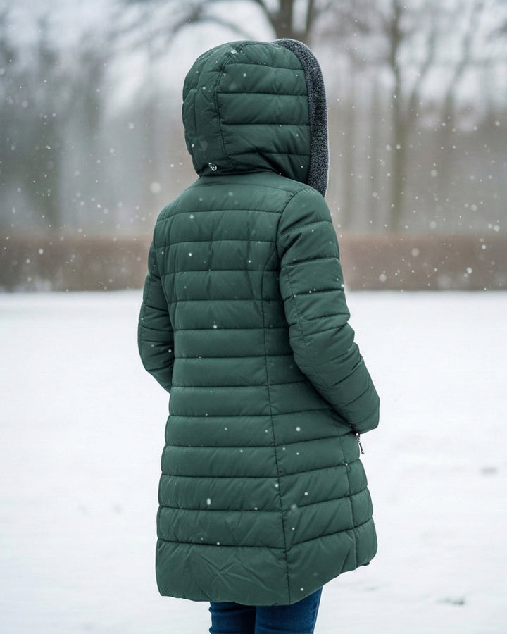 Serafina | Plumífero Elegante con Forro Polar y Corte A-Line