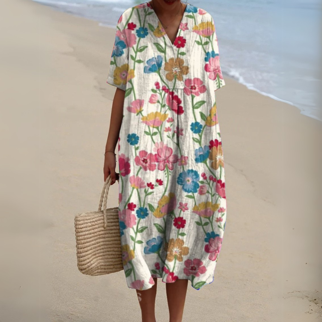 Blanco multicolor floral / 3XL