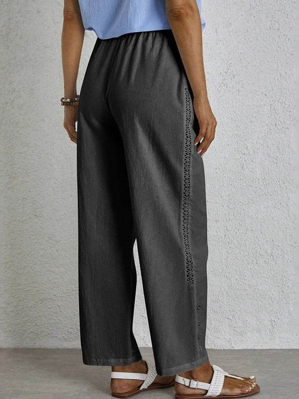 Cristina | Pantalones Holgados con Botones