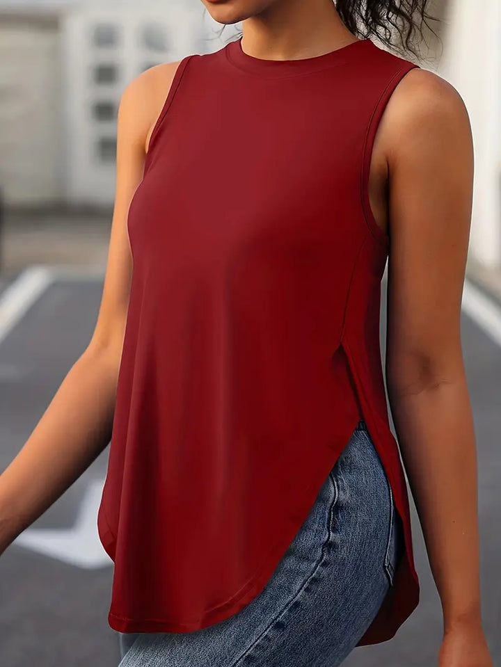 Sophia | Top Casual Sin Mangas Ajuste Relajado