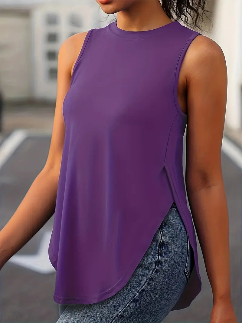 Sophia | Top Casual Sin Mangas Ajuste Relajado