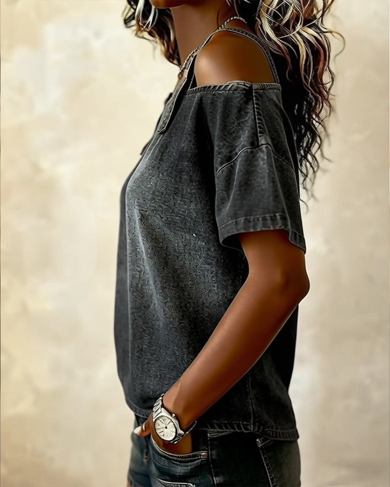 Julia | Camisa de Mezclilla Sin Mangas