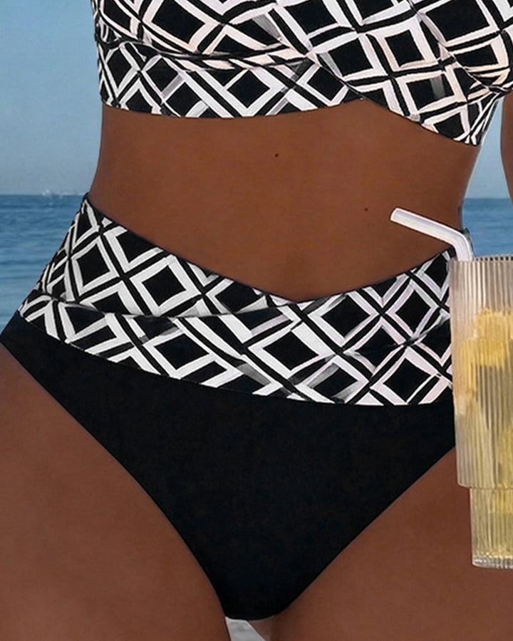 Adriana | Bikini de Dos Piezas con Estampado Geométrico