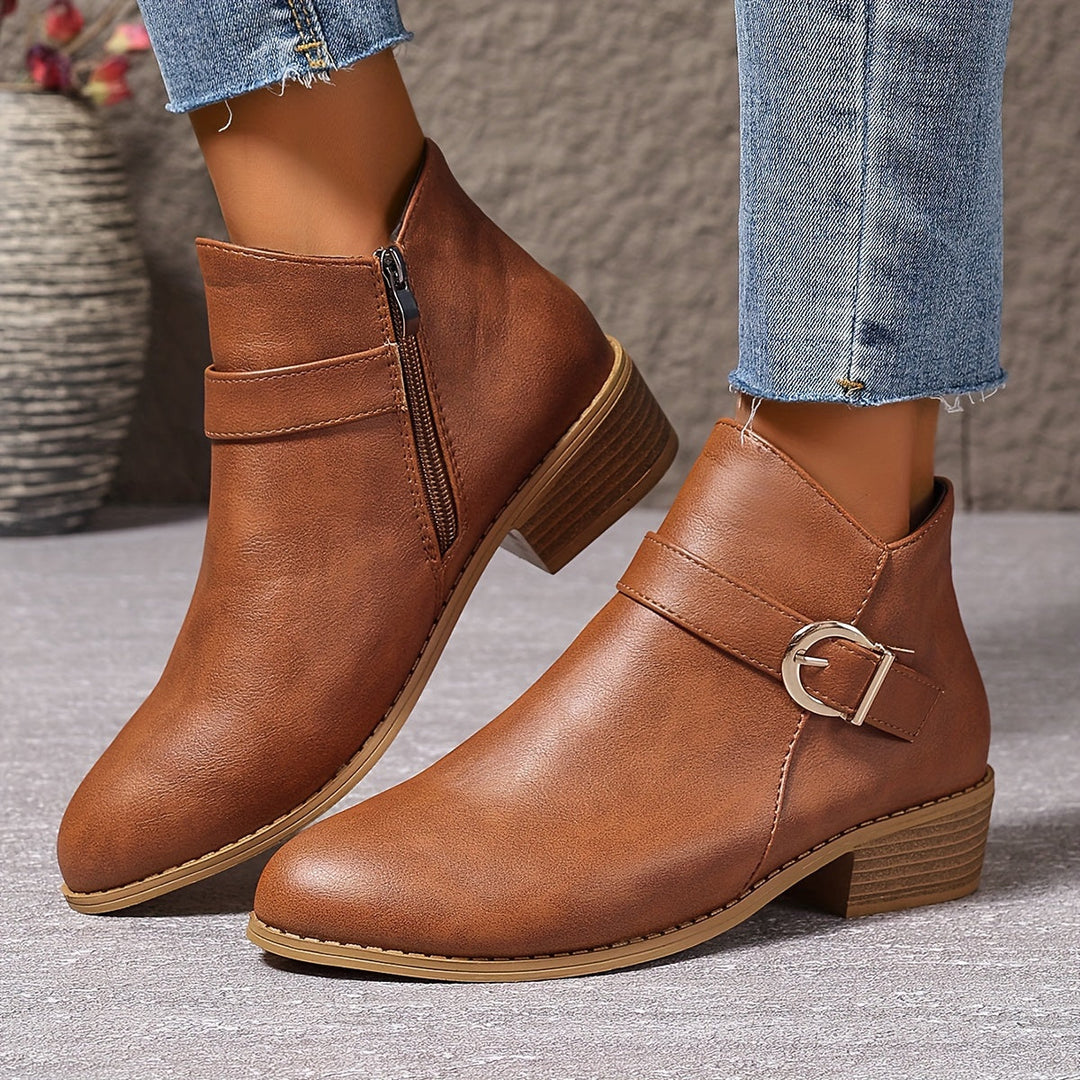 Severina | Botines Chelsea de Mujer con Correa Envolvente