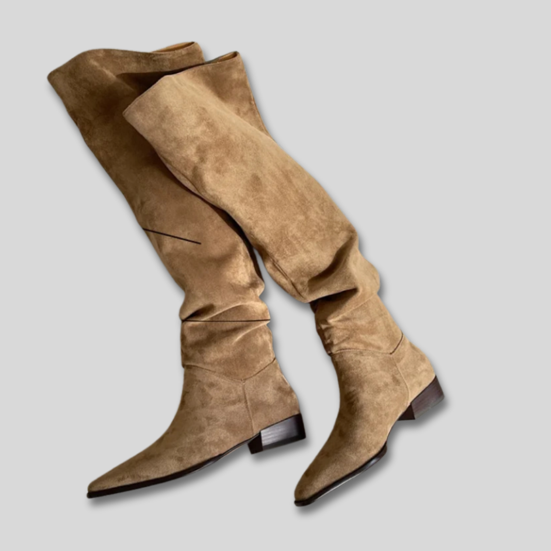 Rosaura | Botas Altas de Mujer de Ante Elegantes