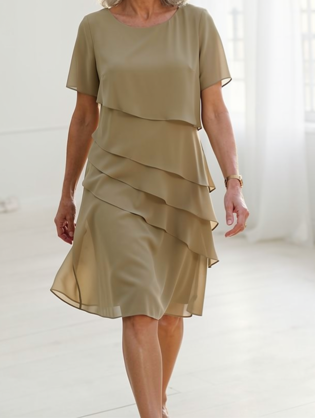 Juliette | Vestido elegante y fluido con volantes