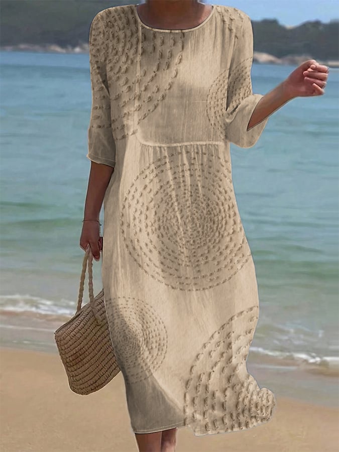 Elena | Vestido midi elegante con detalles delicados