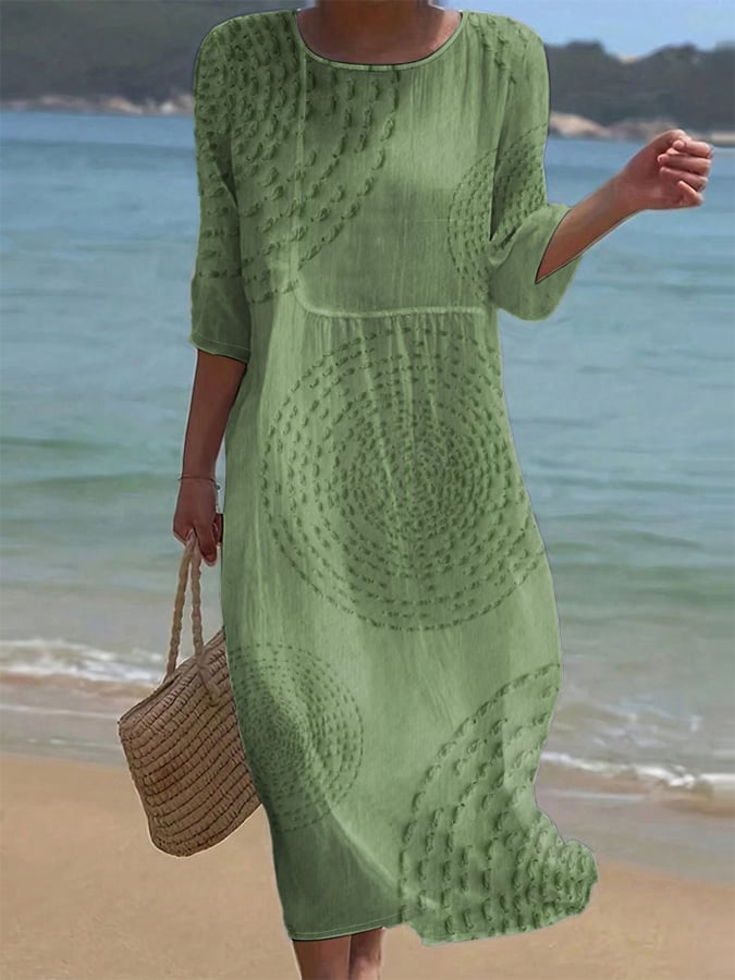 Elena | Vestido midi elegante con detalles delicados