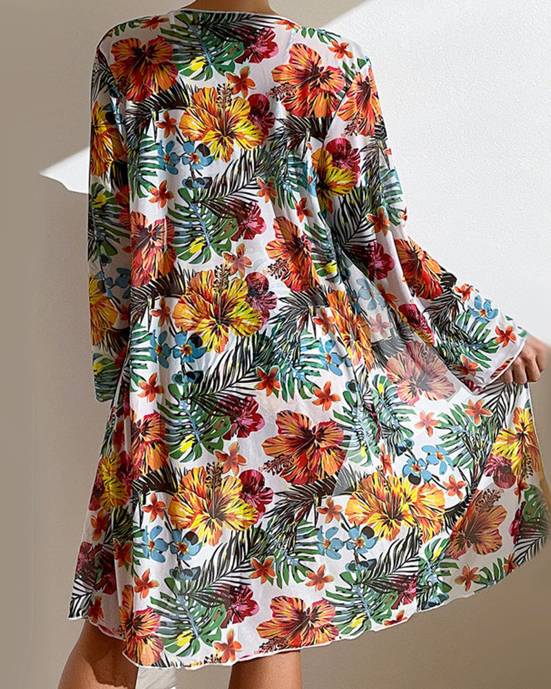 Filomena | Bikini con falda floral