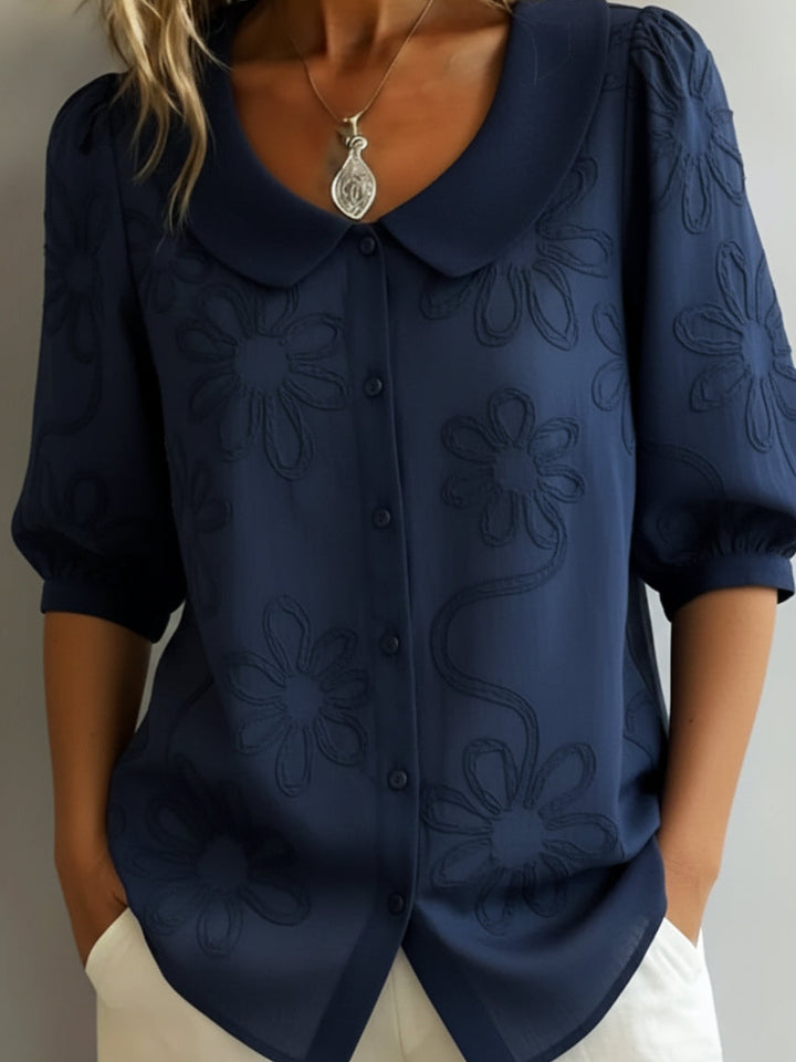 Victoria | Blusa ligera floral elegancia natural