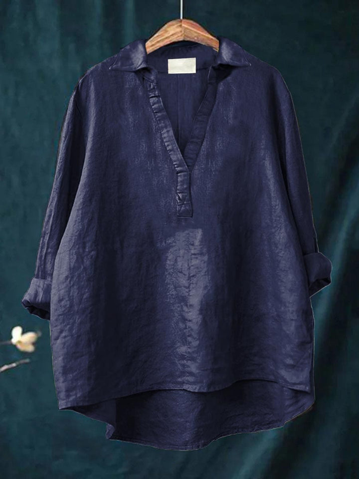 Andrea | Elegante Blusa de Verano de Lino