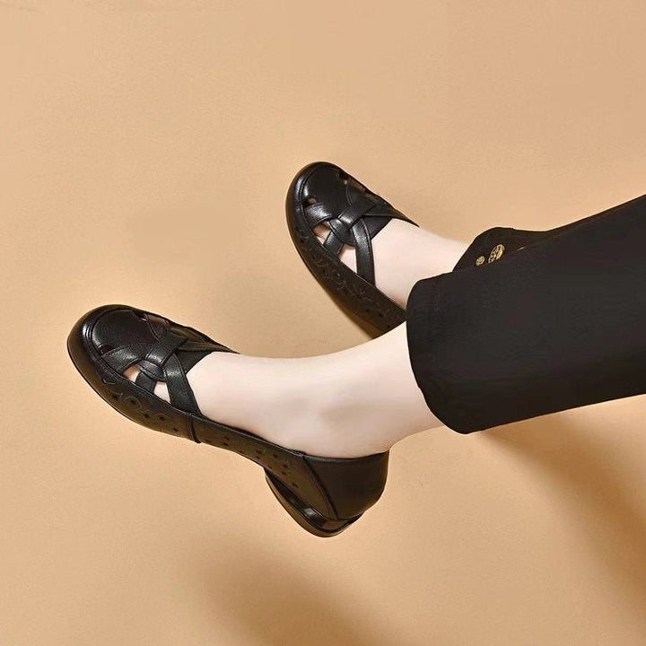Marta | Zapatos de cuero deslizables con cortes