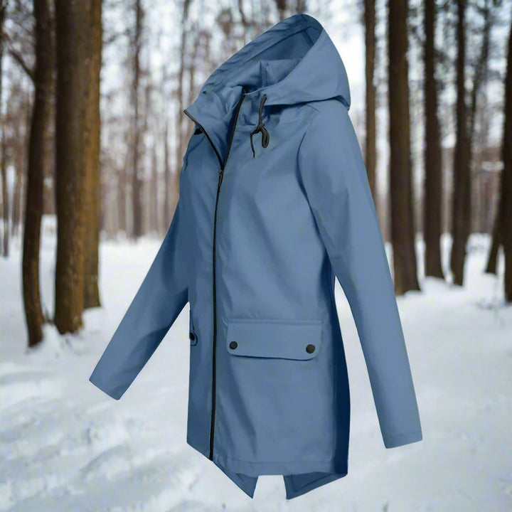 Viviana | Chaqueta Impermeable con Capucha y Cremallera