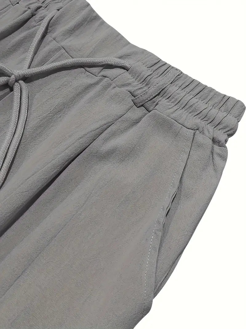 Daniel | Pantalones Largos De Lino Con Cordón
