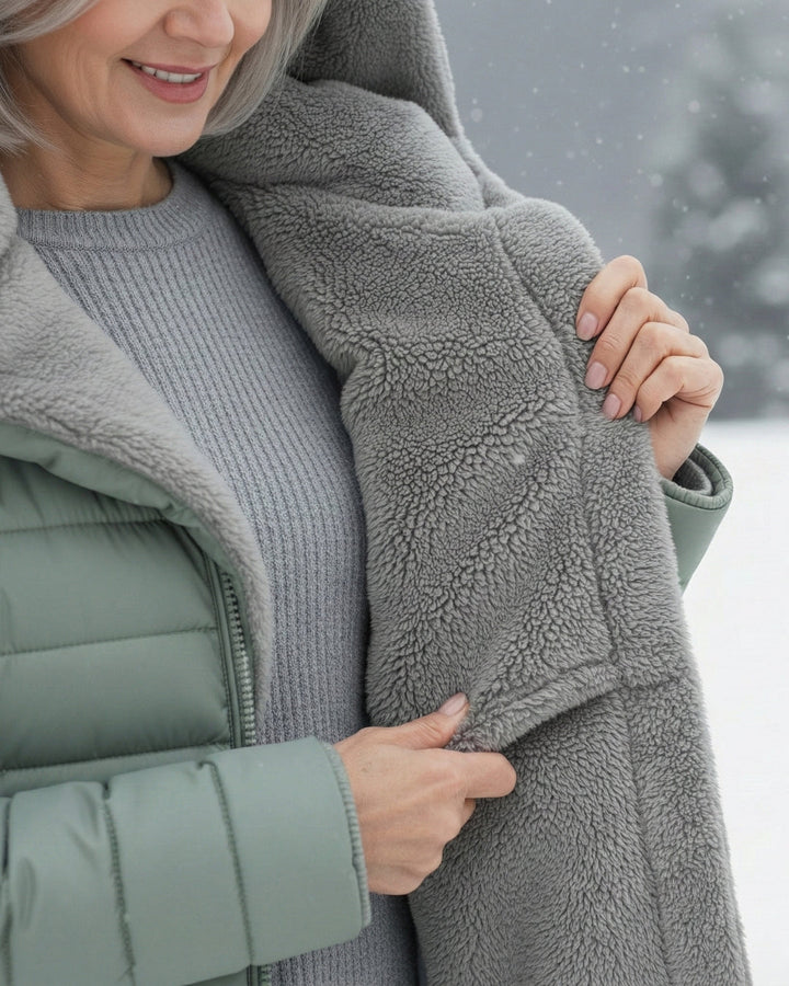 Serafina | Plumífero Elegante con Forro Polar y Corte A-Line