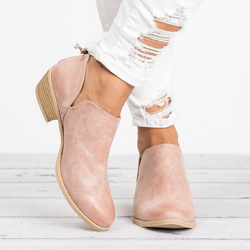 Melitona | Botines de Tacón Bajo para el Día a Día