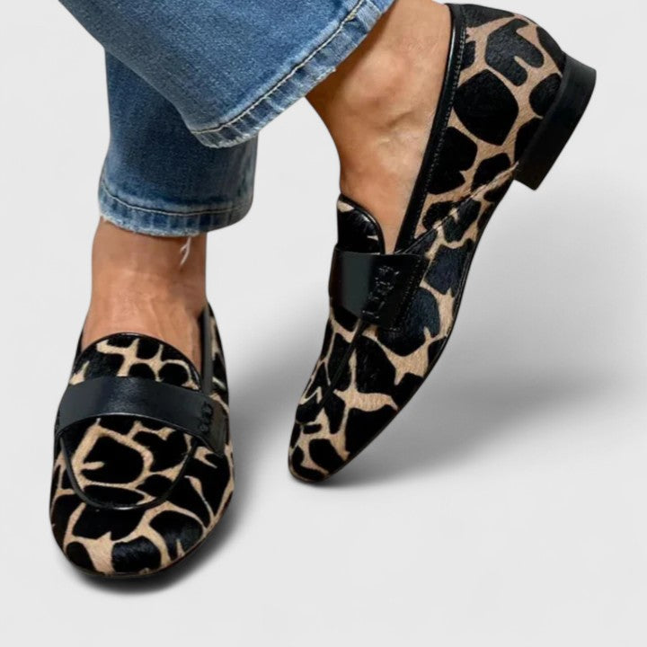 Marina | Mocasines Ortopédicos Premium de Mujer con Estampado Animal