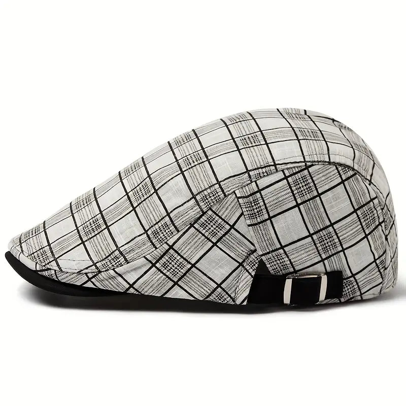 Diego|  Gorro vintage a Cuadros Ajustable