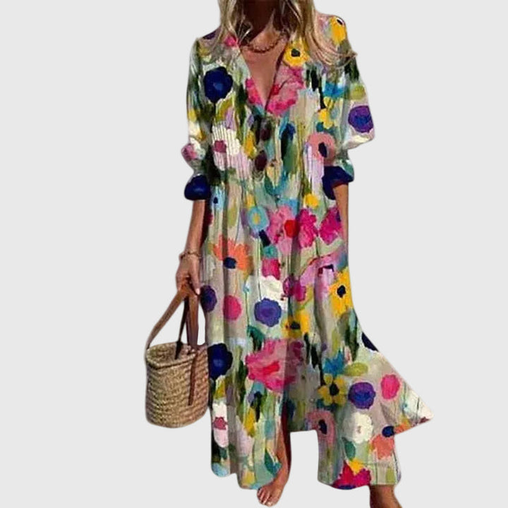 Francisca | Vestido Maxi Bohemio Elegante