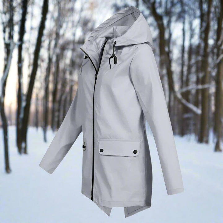 Viviana | Chaqueta Impermeable con Capucha y Cremallera