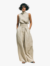 Alba | Conjunto Pantalón Ancho de Algodón Para Mujer