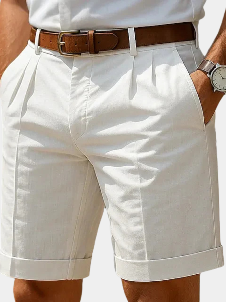 Diego | Pantalones Cortos De Verano Plisados Para Hombres