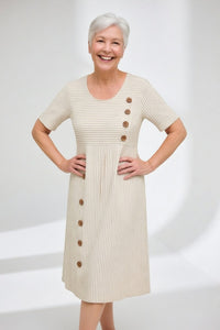 Julia | Vestido de rayas fluido con encanto veraniego