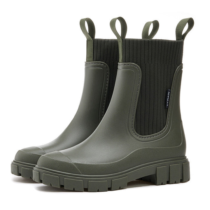 Nicolasa | Botines Chelsea de Goma Impermeables