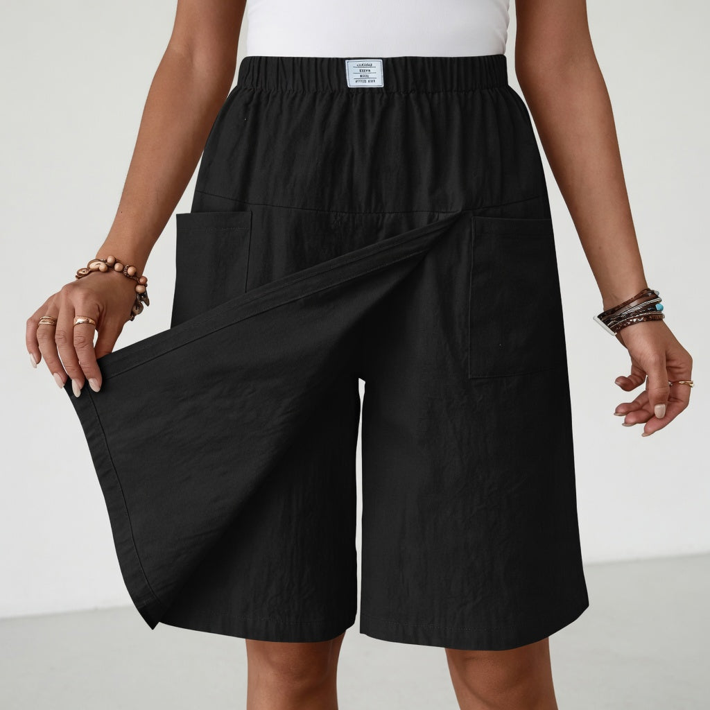 Marina | Skort con cintura elástica y bolsillos libertad activa
