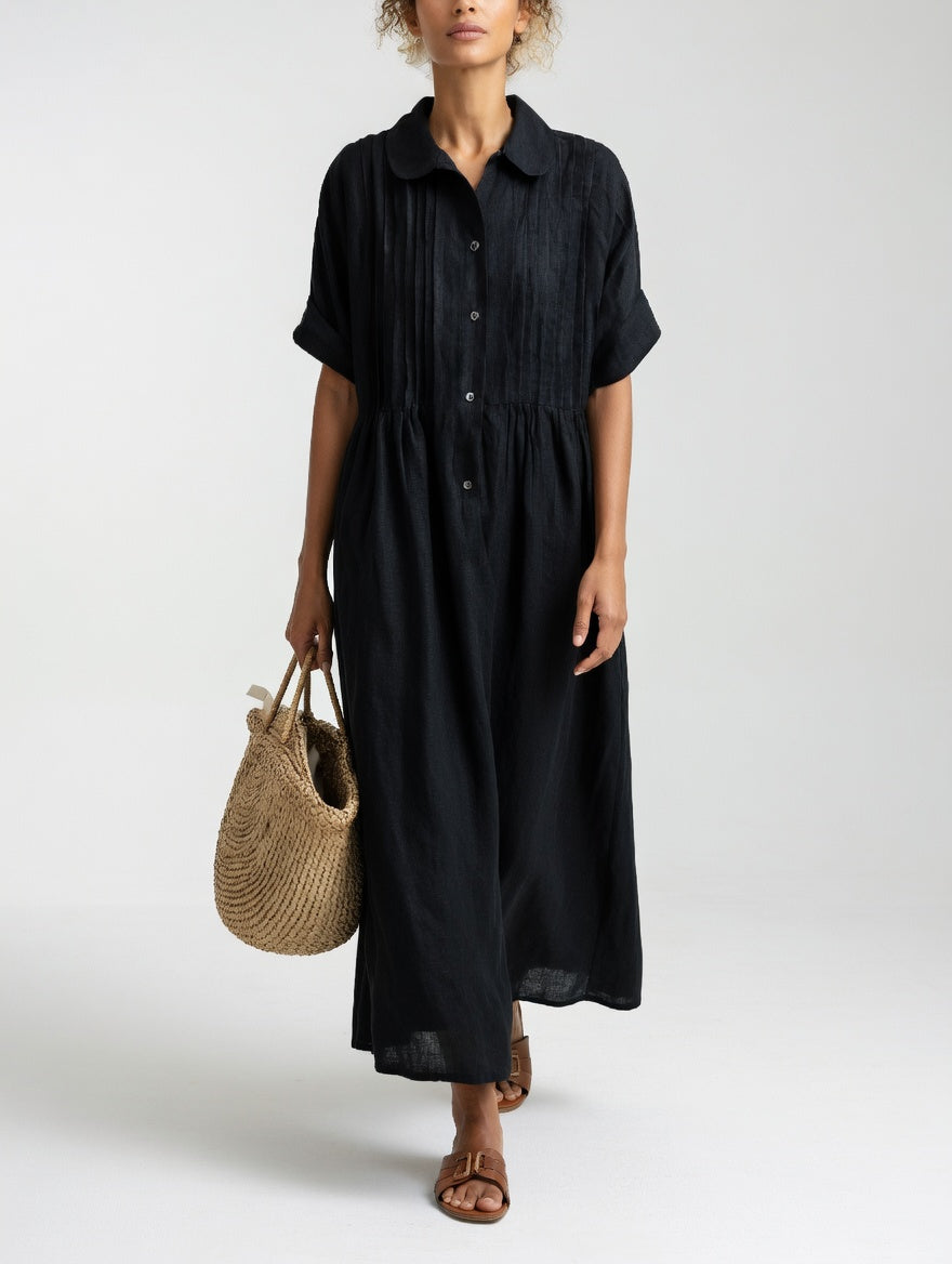 Rocío | Vestido camisero fluido de verano