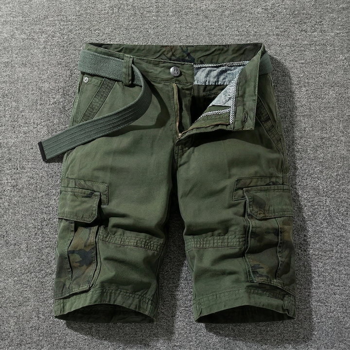 César | Pantalones Cortos Cargo Con Cinturón