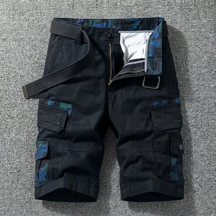 César | Pantalones Cortos Cargo Con Cinturón