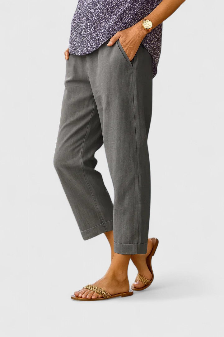 Susana - Pantalón Recto de Mujer Transpirable con Bolsillos