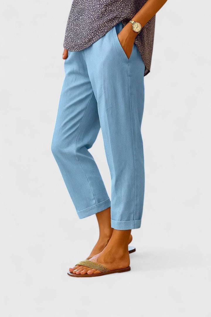 Susana - Pantalón Recto de Mujer Transpirable con Bolsillos