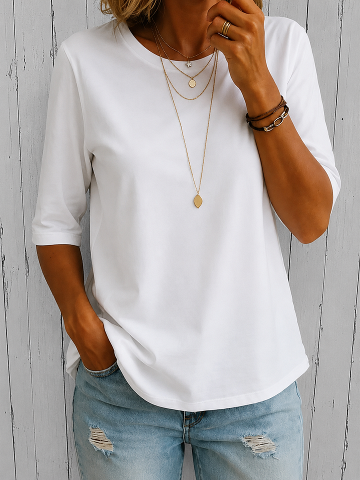 Carmen | Camiseta Cómoda con Cuello Redondo