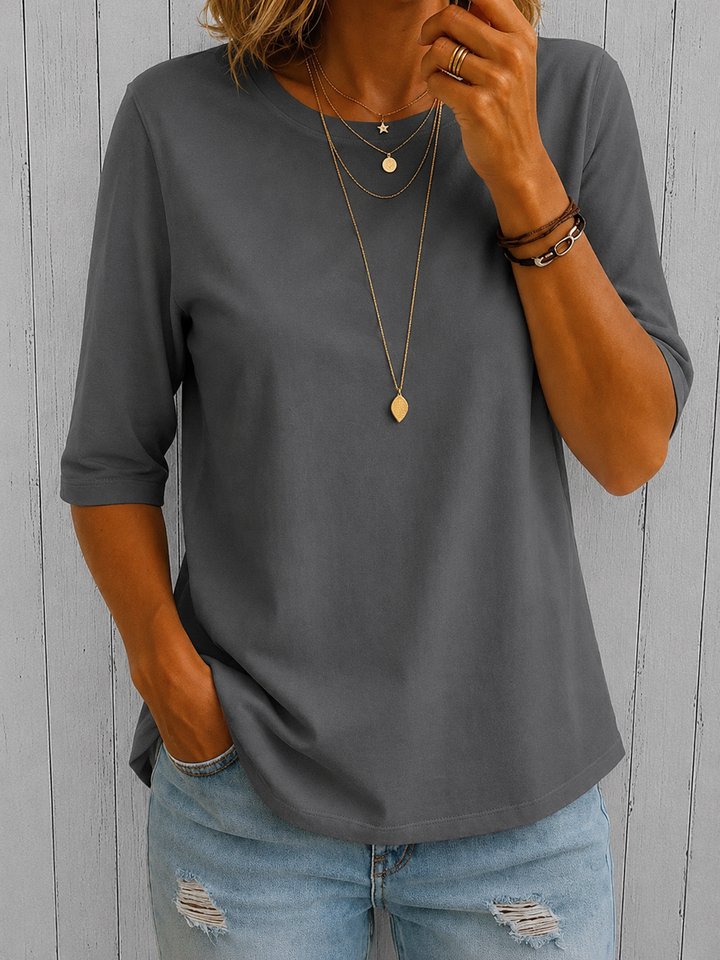 Carmen | Camiseta Cómoda con Cuello Redondo