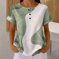 Elena | Blusa casual de bloques de color
