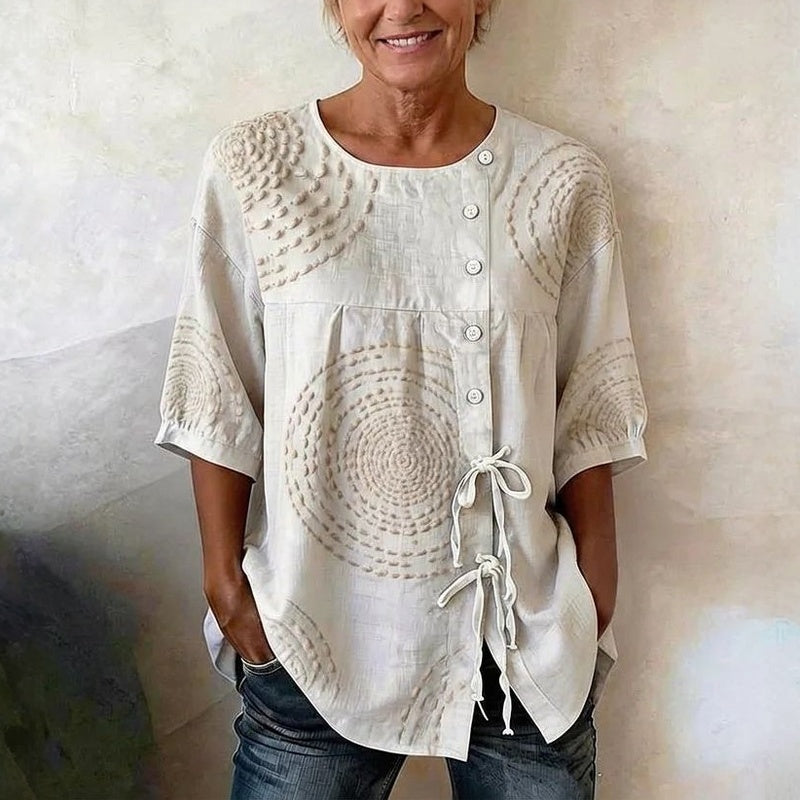 Mariana | Blusa vintage casual estampada