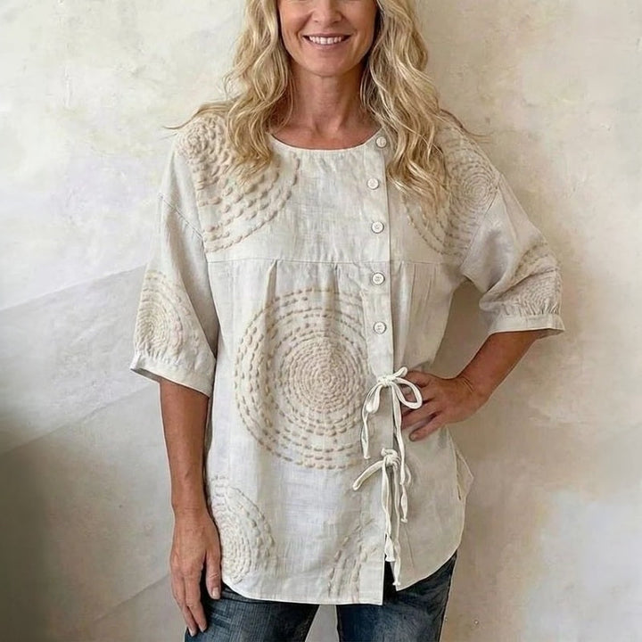 Mariana | Blusa vintage casual estampada