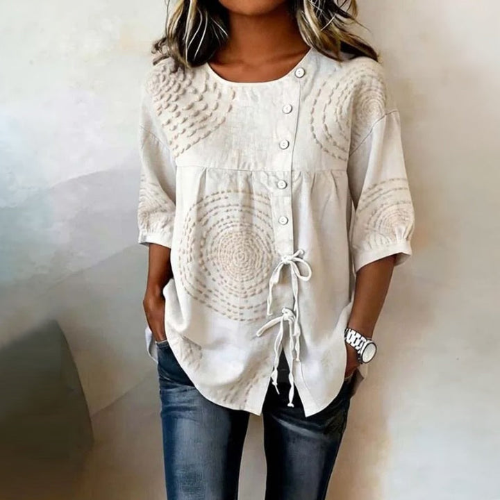 Mariana | Blusa vintage casual estampada